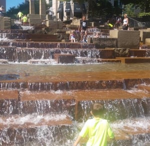 Water Steps at  North Shore Riverfront Park Walk